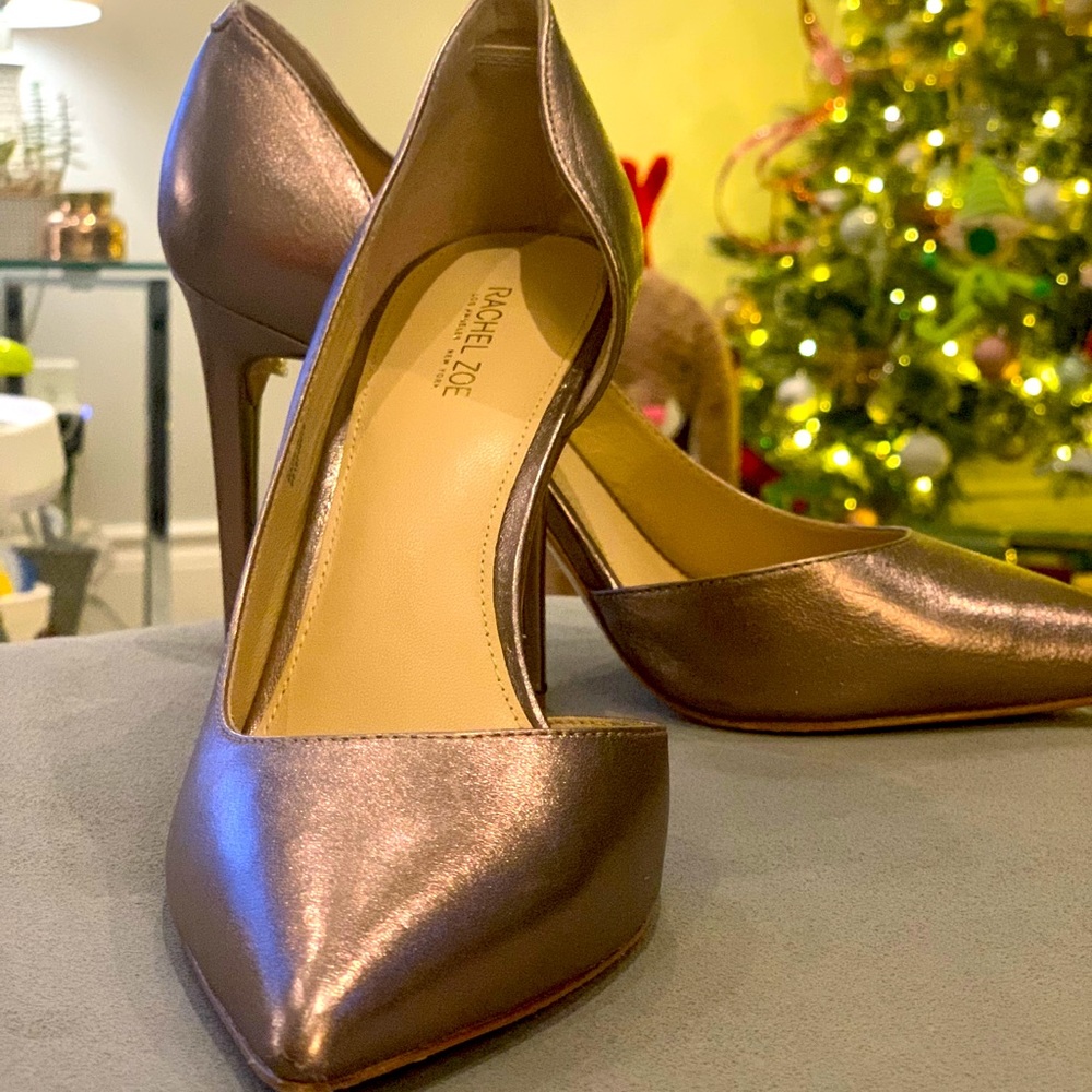 Rachel Zoe Metallic Heels